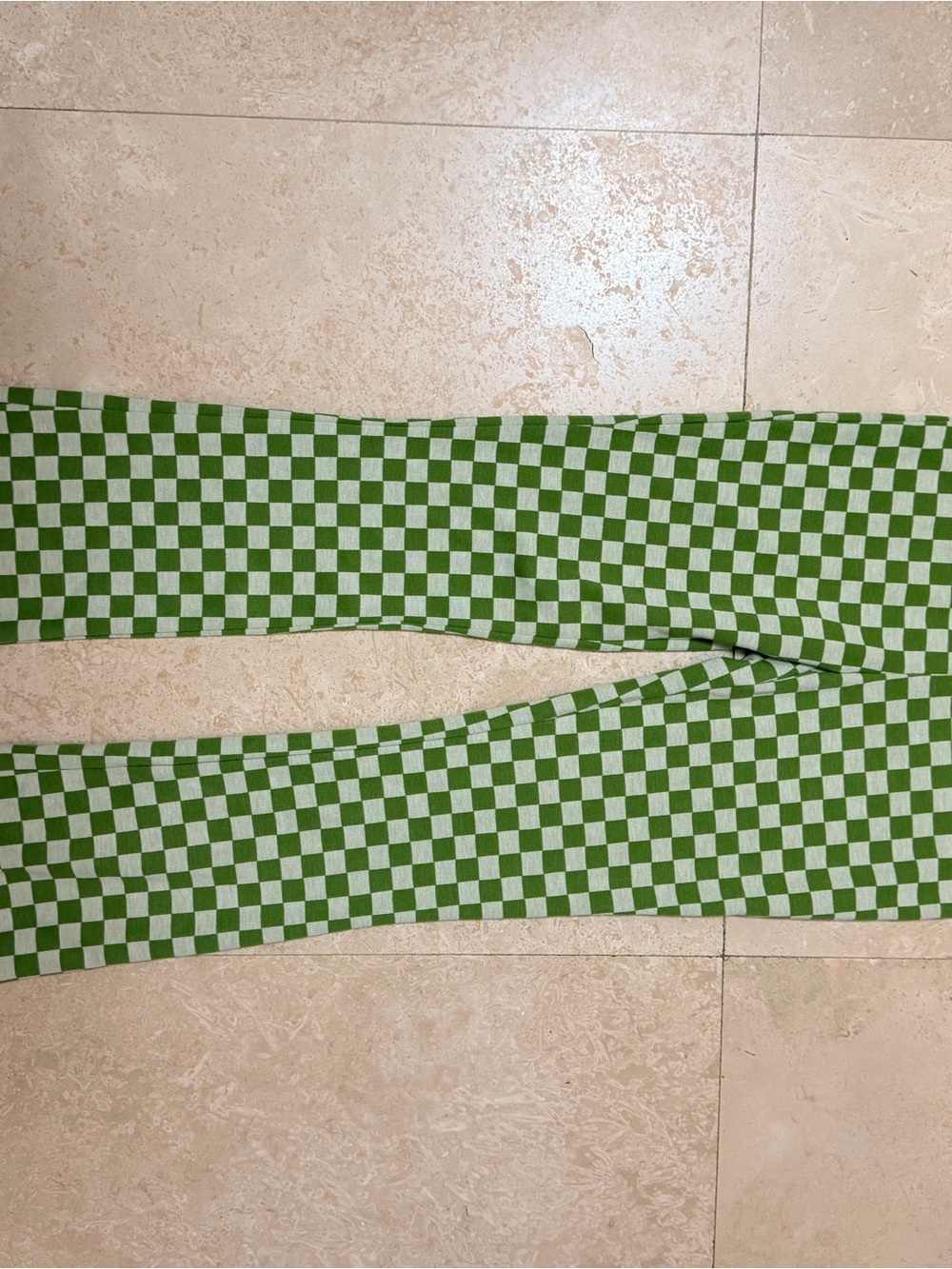 Retro Green Checkered Flare Pants - Stylish Everyday Bottoms